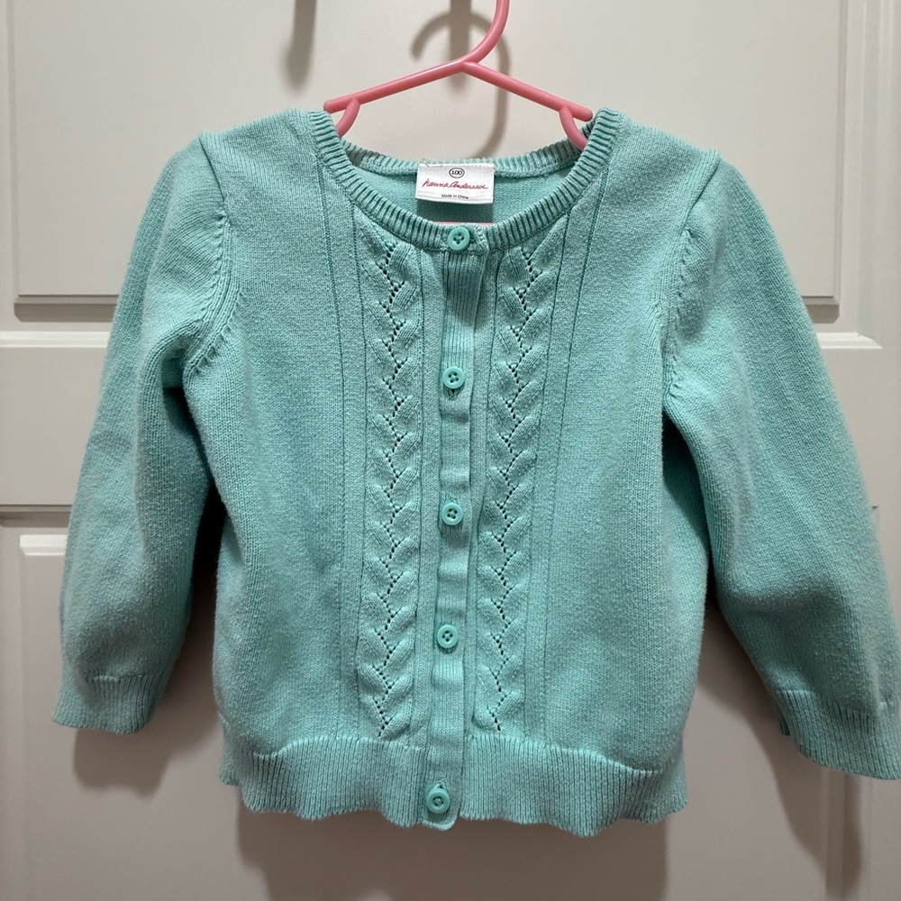 Hanna Andersson Girl’s Sky Blue Cardigan. Size 4